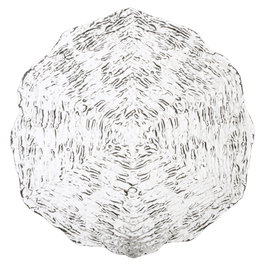 Avet Plato de Presentación Colección Anna, Diámetro 34 cm, Altura 2.5 cm, Vidrio/Cristal, Pack de 6 Unidades
